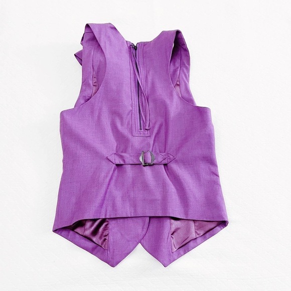Armani Exchange Purple Vest Bow Detailing SZXS NWT - Picture 4 of 9